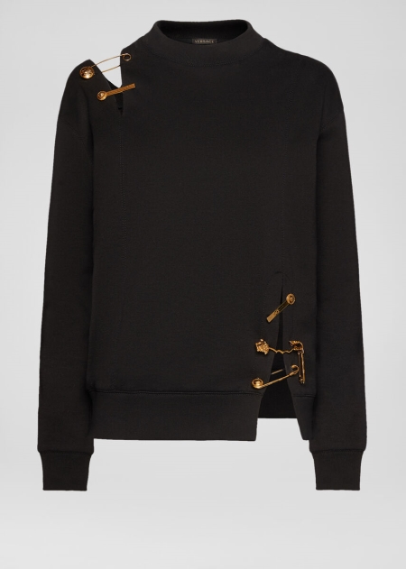 Versace Safety Pin Sweatshirt Dam - 517380SYI